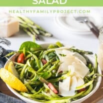 Shaved Asparagus Salad Page Pin