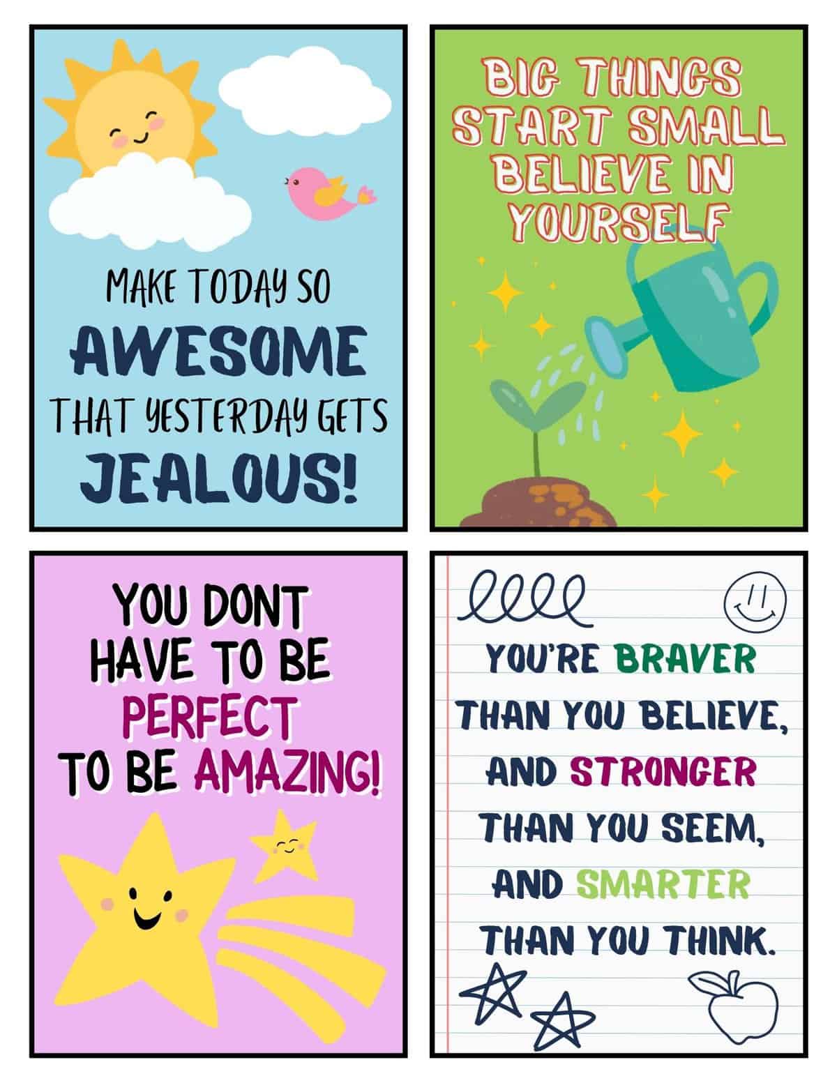 Printable notes for kids