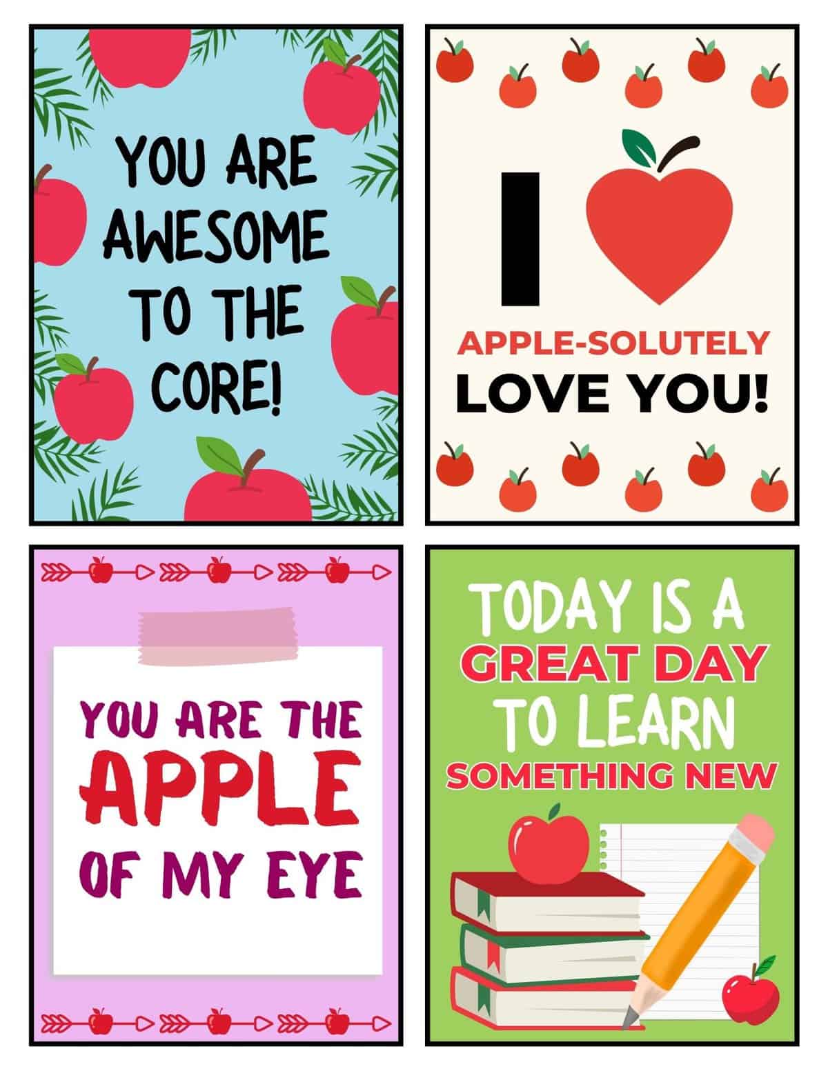 Printable Lunchbox notes