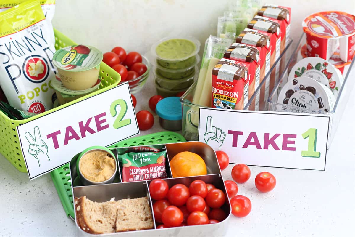 How To Create a School Lunch Packing Station