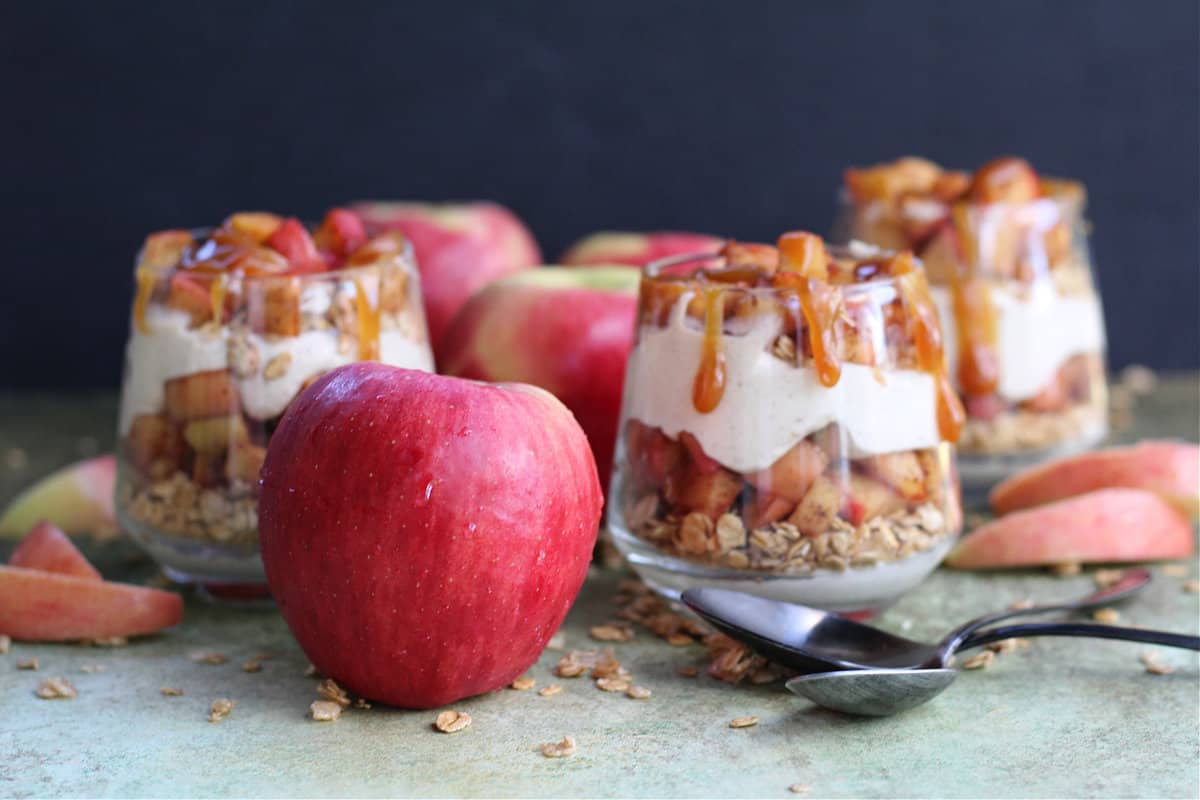 How to make Caramel Apple Trifles