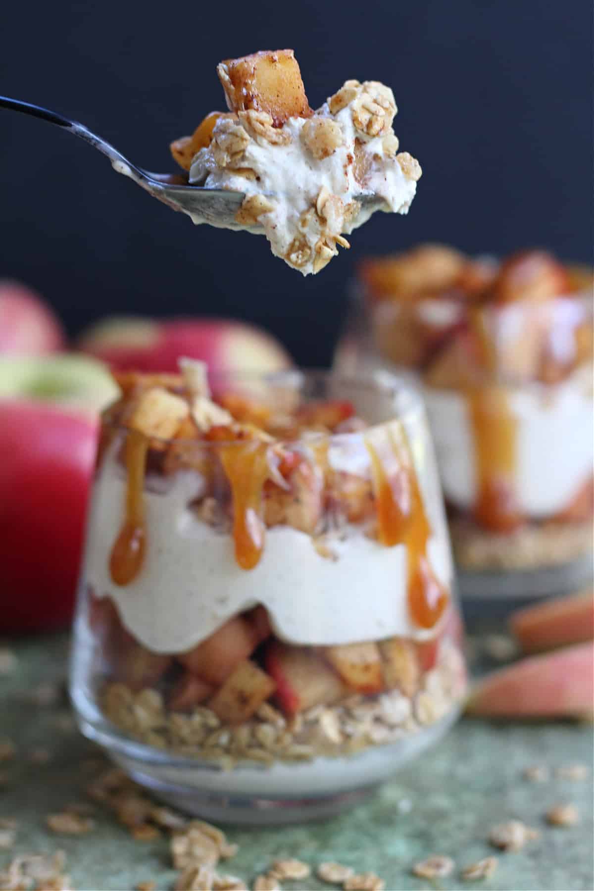 Easy Caramel Apple Trifles