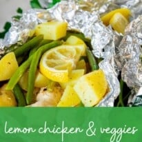 Lemon Chicken & Veggie Foils Pin