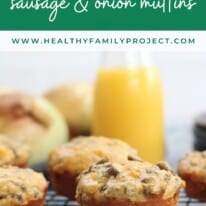 Protein Packed Sausage & Onion Muffins Pin