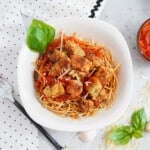 Air Fried Eggplant Pasta