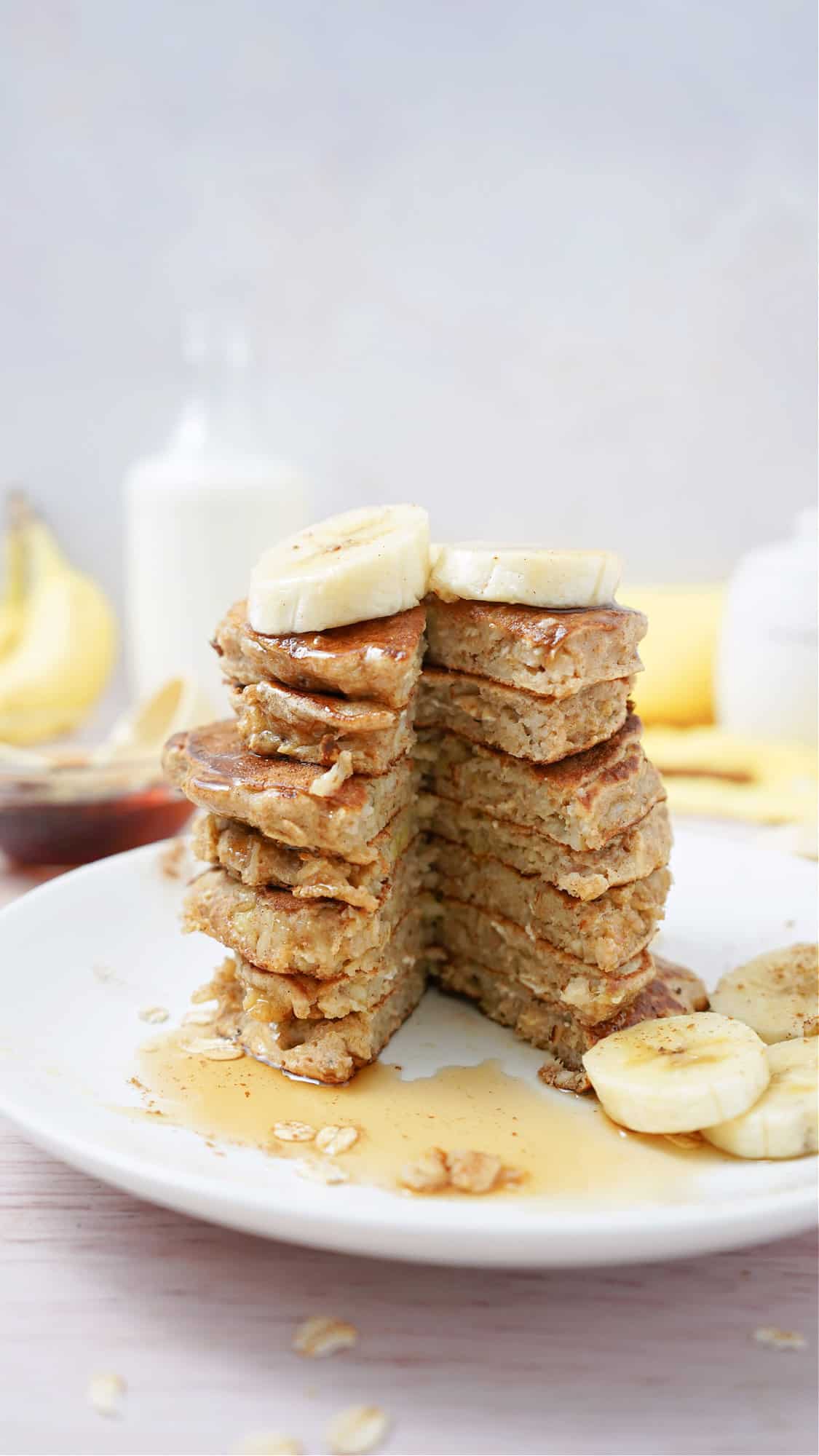 How to make Banana Oatmeal Pancakes