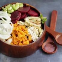 Roasted Butternut Squash Beet and Fennel Salad