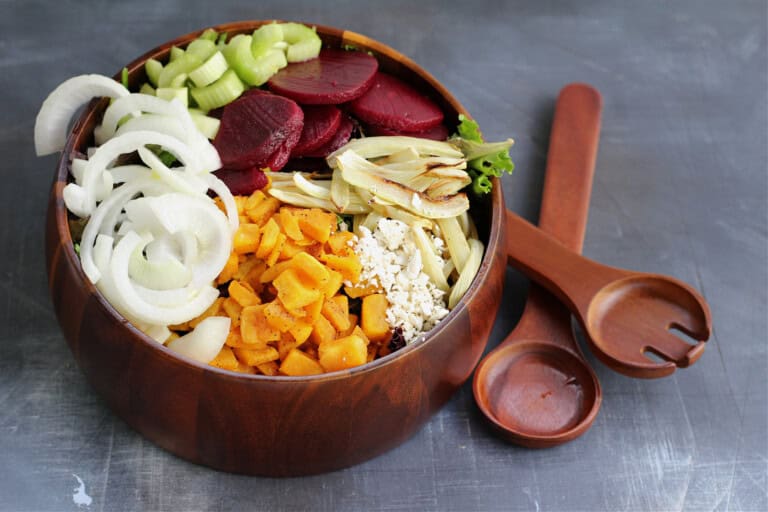 Roasted Butternut Squash Beet and Fennel Salad