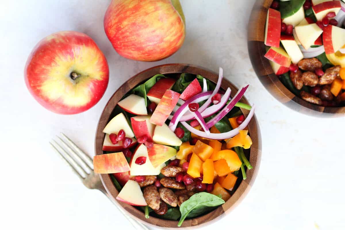 Honeycrisp Apple Spinach Harvest Salad