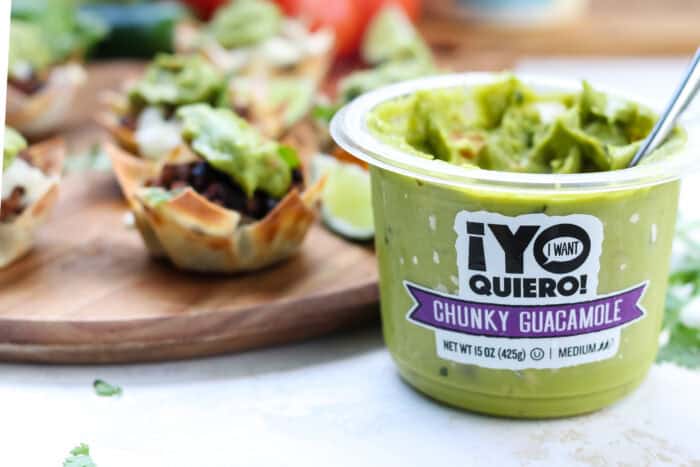 Easy Mini Wonton Taco Cups
