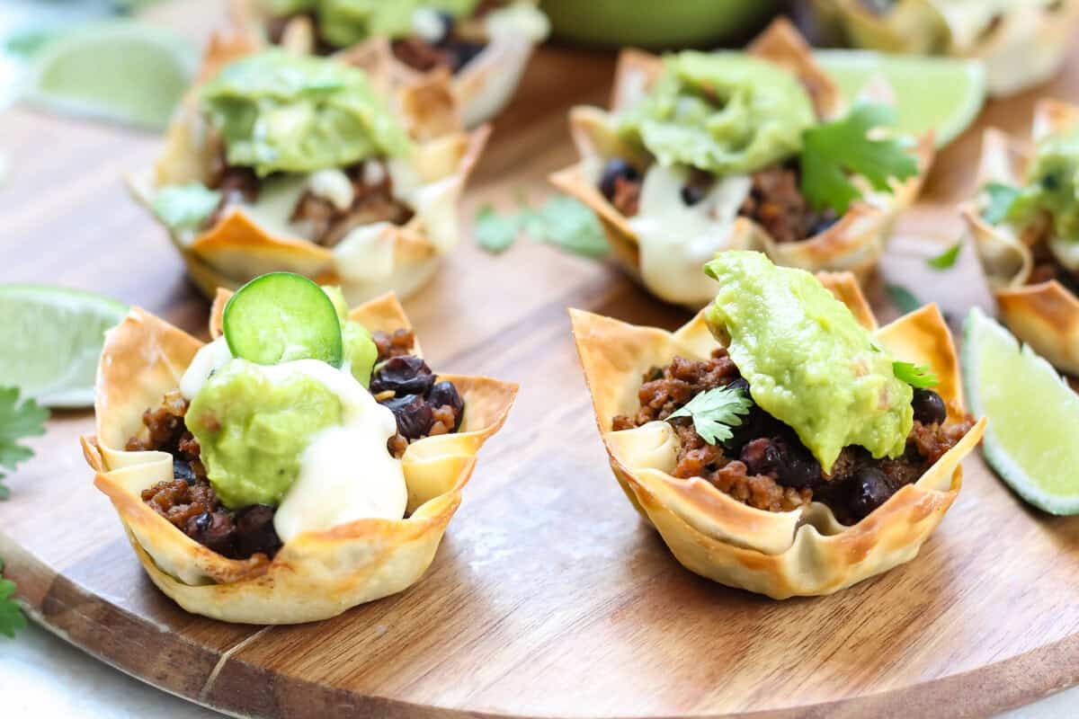 Best Mini Wonton Taco Cups