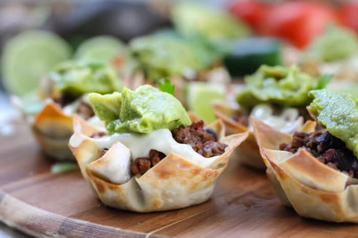 How to make Mini Wonton Taco Cups