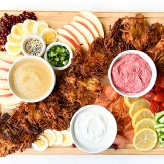 Latke Toppings Board