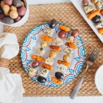Patriotic Roasted Veggie Skewers